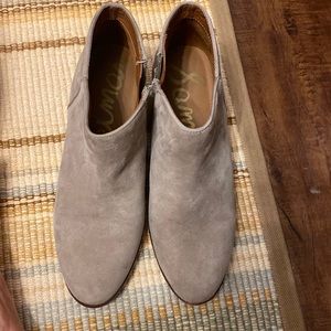 Sam Edelman suede leather booties.  Size 7 Wide
